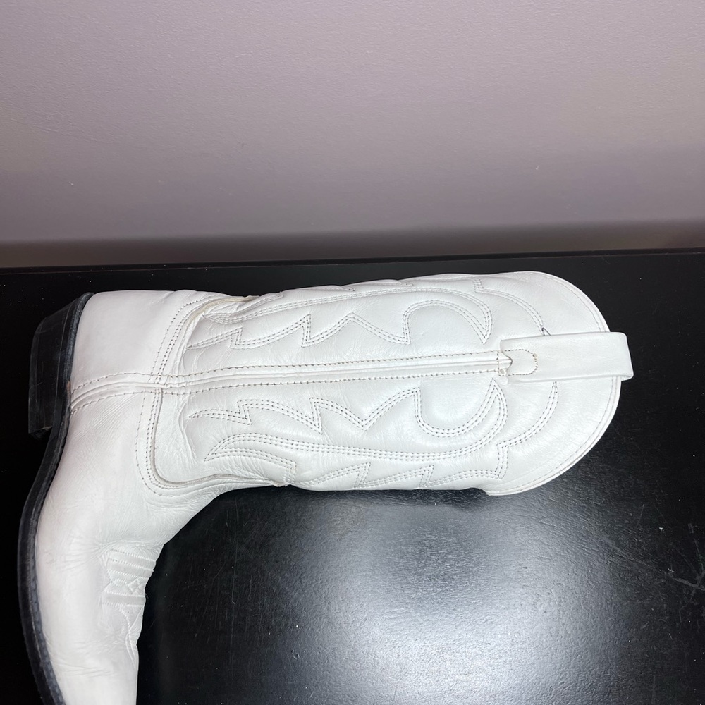 Vittorio Ricci White Cowgirl Boots 6M - Picture 9 of 16
